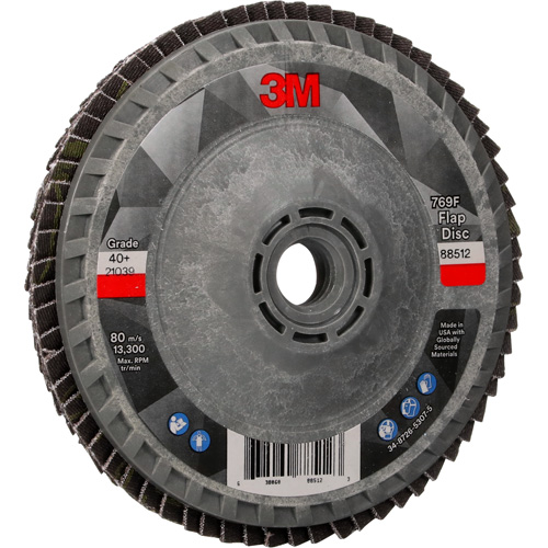 769F Quick Change Flap Disc, 4-1/2" x 5/8"-11, Type 27, 40+ Grit, Ceramic Moffatt Supply & Specialties
