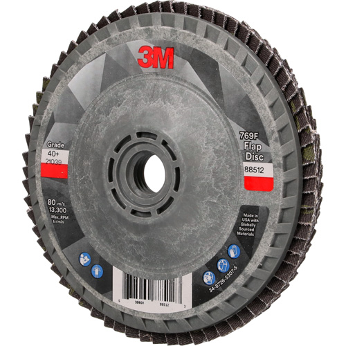 769F Quick Change Flap Disc, 4-1/2" x 5/8"-11, Type 27, 40+ Grit, Ceramic Moffatt Supply & Specialties