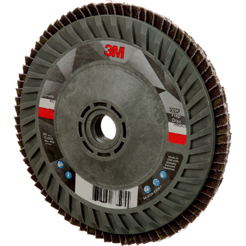 769F Quick Change Flap Disc, 5" x 5/8"-11, Type 27, 40+ Grit, Ceramic Moffatt Supply & Specialties