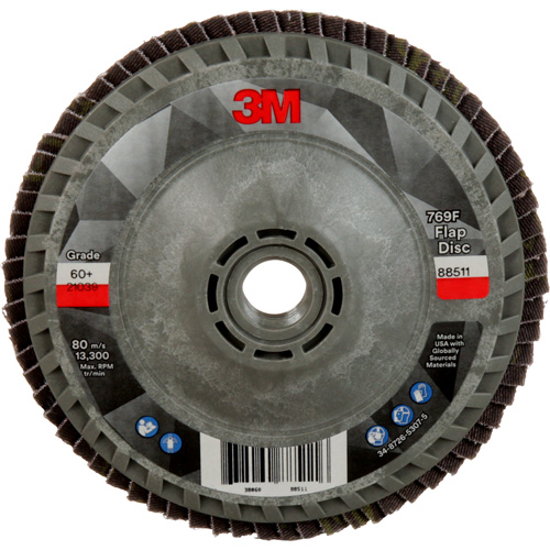 769F Quick Change Flap Disc, 4-1/2" x 5/8"-11, Type 27, 60+ Grit, Ceramic Moffatt Supply & Specialties