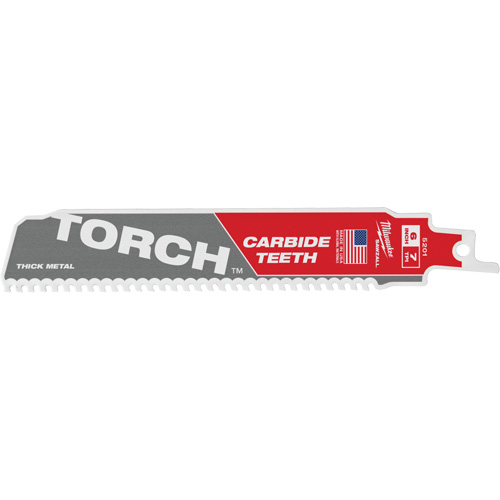 Lame de scie Torch Sawzall, Carbure, 7 Dents par pouce, 6" lo x 1" la Moffatt Supply & Specialties