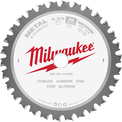 Circular Saw Blade, 5-3/8", 30 Teeth, Metal Use Moffatt Supply & Specialties