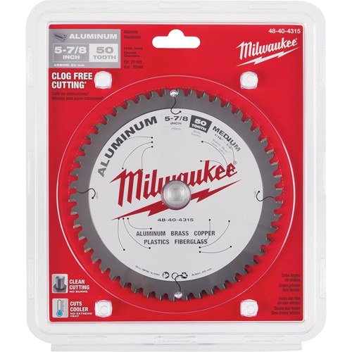 Aluminum Cutting Circular Saw Blade, 5-7/8", 50 Teeth, Metal Use Moffatt Supply & Specialties