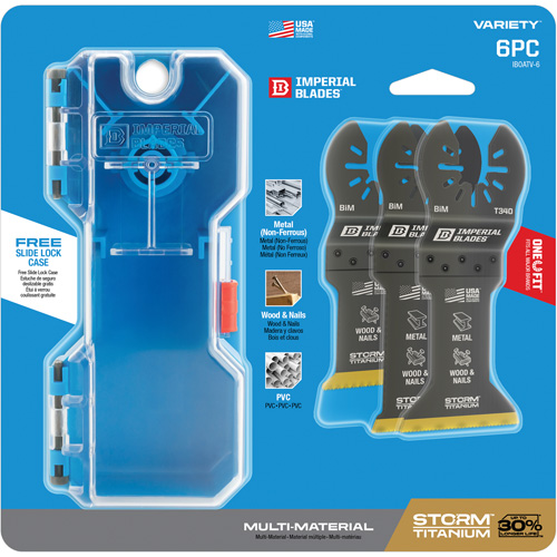 Jeu de lames en titane pour le m&eacute;tal et le bois Storm One Fit Moffatt Supply & Specialties