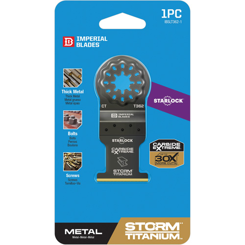 Lame en titane pour le m&eacute;tal Carbide Extreme Storm Starlock Moffatt Supply & Specialties