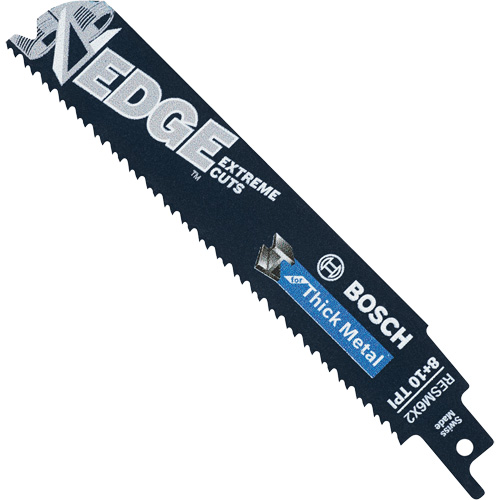 Edge Reciprocating Saw Blades, Bi-Metal, 8/10 TPI, 6" L Moffatt Supply & Specialties