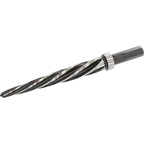 Reamer, 1" Reamer, Spiral Flute, High Speed Steel, 3-Flat Shank Moffatt Supply & Specialties