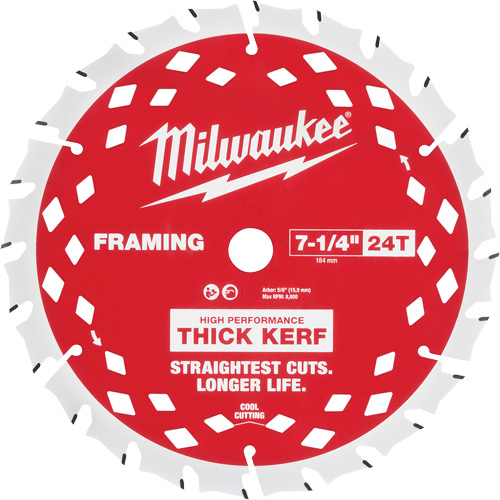 Thick Kerf Framing Circular Saw Blade - 25-Pack, 7-1/4", 24 Teeth, Wood Use Moffatt Supply & Specialties