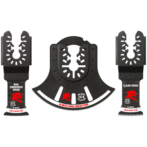 3-Piece Universal Fit Bi-Metal Oscillating Blade Set Moffatt Supply & Specialties