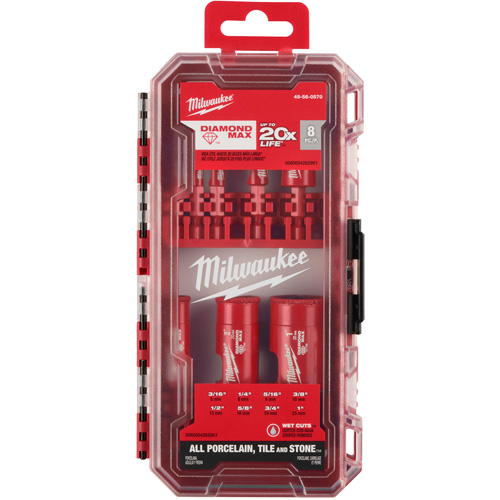 Diamond Max Hole Saw Bit Set, 8 Pieces Moffatt Supply & Specialties