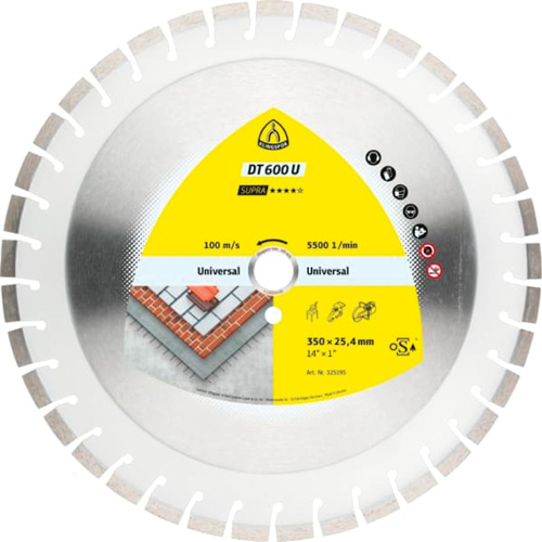 Grandes lames au diamant DT 600 U Supra Moffatt Supply & Specialties