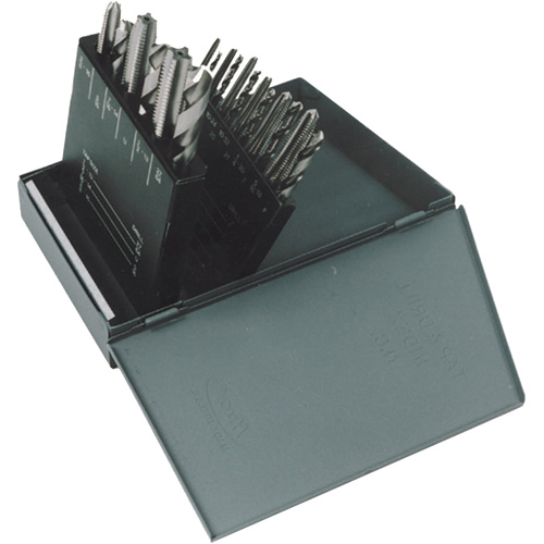 Jeu de forets courts & taraud moyens manuel HT18, 18 morcea Moffatt Supply & Specialties