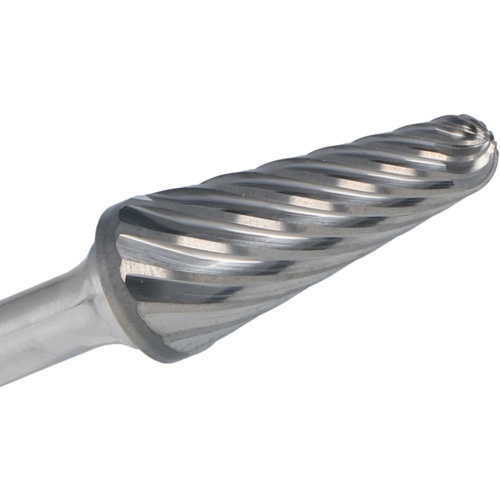 Burin angulaire &agrave; double coupe 1852, SL-3L6, 3/8" dia., 1/4" Tige, 1-1/16" Prof. de la coupe Moffatt Supply & Specialties