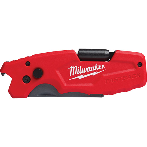 FASTBACK 6-in-1 Folding Utility Knife, 8-3/4" L, 6 Functions, 1 lbs. Moffatt Supply & Specialties