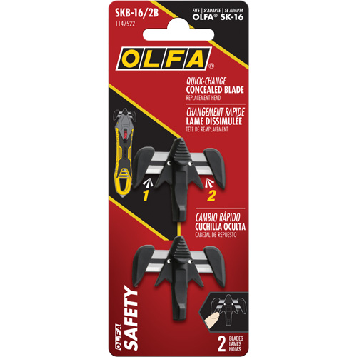 Quick-Change Concealed Blade Replacement Heads, Single Style Moffatt Supply & Specialties
