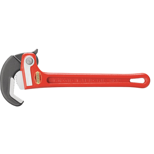 RapidGrip Pipe Wrench, 1" Jaw Capacity, 10" Long Moffatt Supply & Specialties