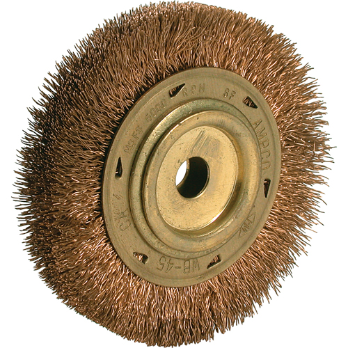 Power Tool Crimped Wire Wheel Brush, 6" Dia., 5/8" Arbor Moffatt Supply & Specialties