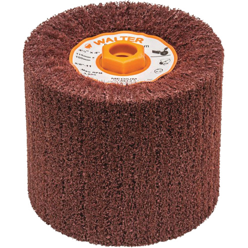 Blendex Surface Conditioning Drum, 4-1/2" Dia. x 4" W, 5/8"-11 Arbor, Medium Grit Moffatt Supply & Specialties