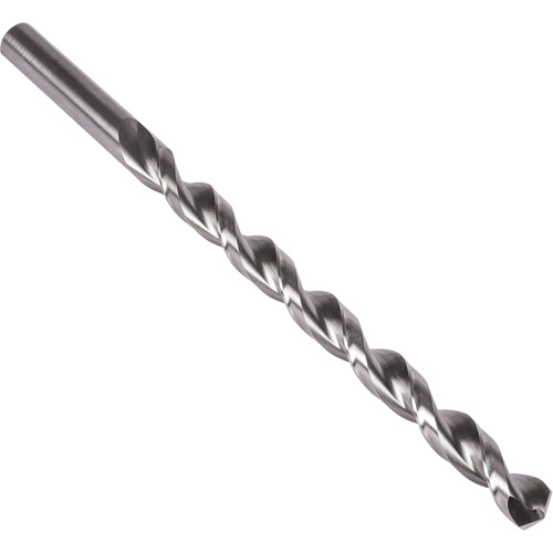 Extra Length Parabolic Flute Drill Bit, 1/4", High Speed Steel, 9" Flute, 135° Point Moffatt Supply & Specialties