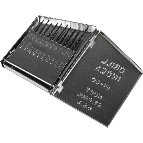 Jobber Length Drill Bit Set, 20 Pieces, High Speed Steel Moffatt Supply & Specialties