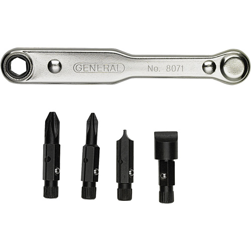 Ratcheting Offset Screwdriver Set, 5 Pcs. Moffatt Supply & Specialties