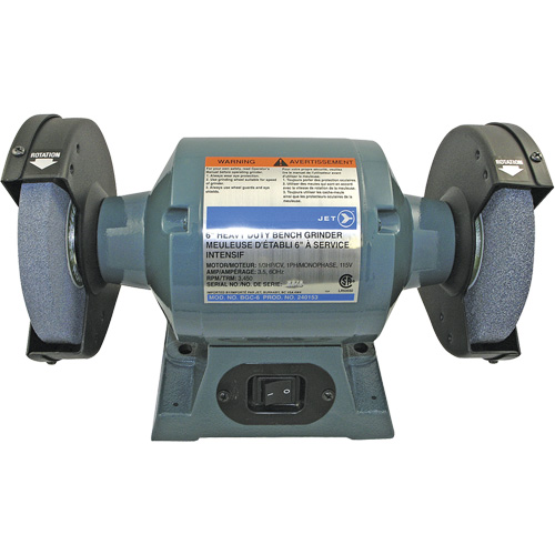 Meuleuse d'&eacute;tabli robuste BGC-6, Dia de roue 6", 1/3 CV Moffatt Supply & Specialties