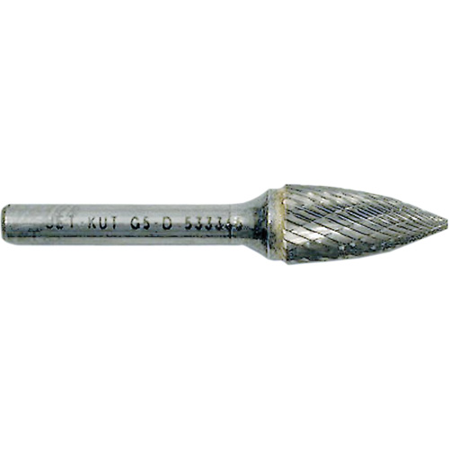 Fraise arboriforme avec extr&eacute;mit&eacute; pointue G3-D JET-KUT, 3/8" dia., 1/4" Tige, 3/4" Prof. de la coupe Moffatt Supply & Specialties