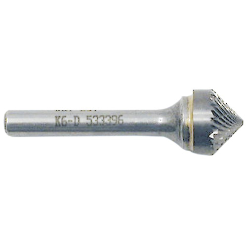 Fraise conique pointue, 1/2" dia., 1/4" Tige, 1/4" Prof. de la coupe Moffatt Supply & Specialties