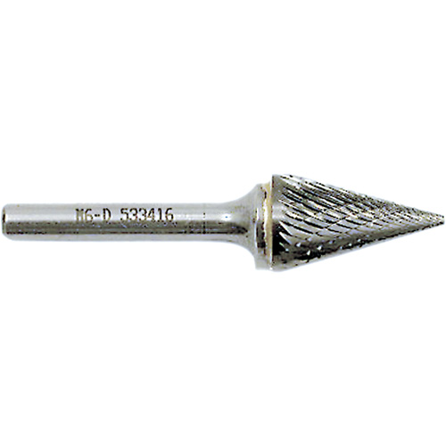 Fraise conique M4-D JET-KUT, 3/8" dia., 1/4" Tige, 5/8" Prof. de la coupe Moffatt Supply & Specialties