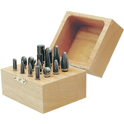 CBK-16 Carbide Bur Set in Wooden Box, 16 Pieces Moffatt Supply & Specialties