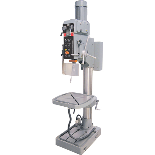 Variable Speed Gearhead Drill Presses, 5/8" Chuck, 2 Speed(s), 22" W x 22" L, #4 Morse Moffatt Supply & Specialties