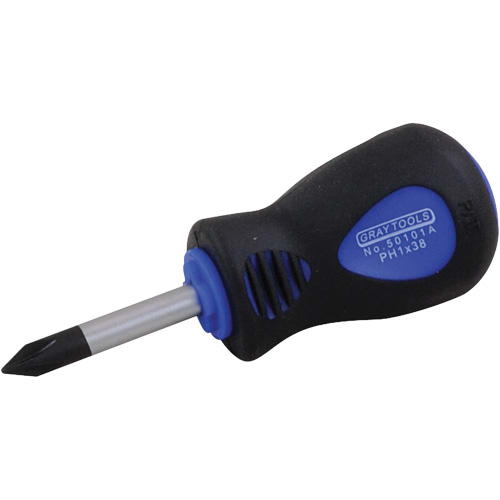 Tournevis court, #1, 3-1/4" l, Prise Coussin&eacute;e Moffatt Supply & Specialties