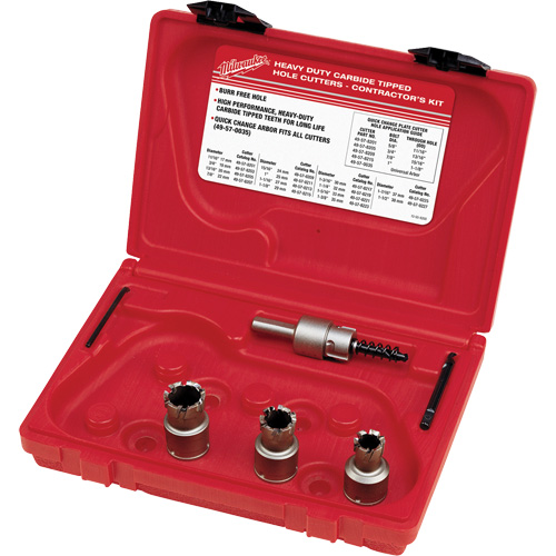 Sheet Metal Carbide Cutter Electrician's Kit, 7 Pieces Moffatt Supply & Specialties