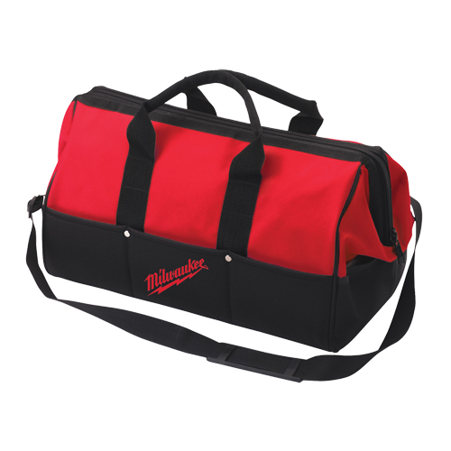 Water-Resistant Contractor Tool Bag, Polyester, 1 Pockets, Red Moffatt Supply & Specialties