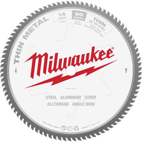 Endurance&reg; Circular Saw Blade, 14", 90 Teeth, Metal Use Moffatt Supply & Specialties