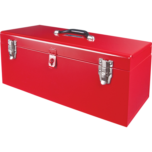 Coffre &agrave; outils portatif ATB100 avec plateau en m&eacute;tal pour outils, 8-3/4" P x 21" la x 9" h, Rouge Moffatt Supply & Specialties