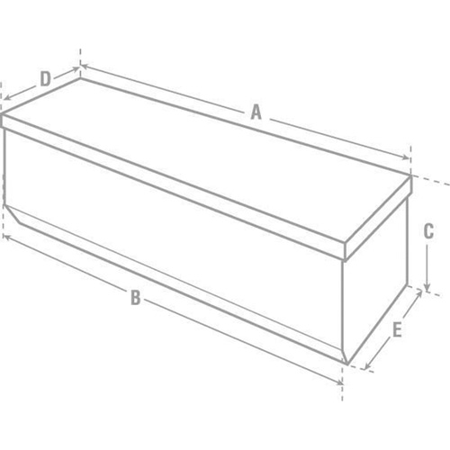 Heavy-Duty Truck Chest, 20-1/4" x 58-1/2" x 19", Steel, Beige/Black/Blue/Brown/Green/Grey/Orange/Red/Silver/Tan/Yellow Moffatt Supply & Specialties