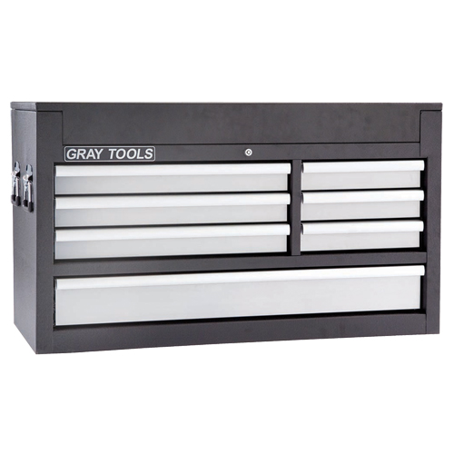 Top Chest - 7 Drawers, 41-1/2" W, 7 Drawers, Black Moffatt Supply & Specialties