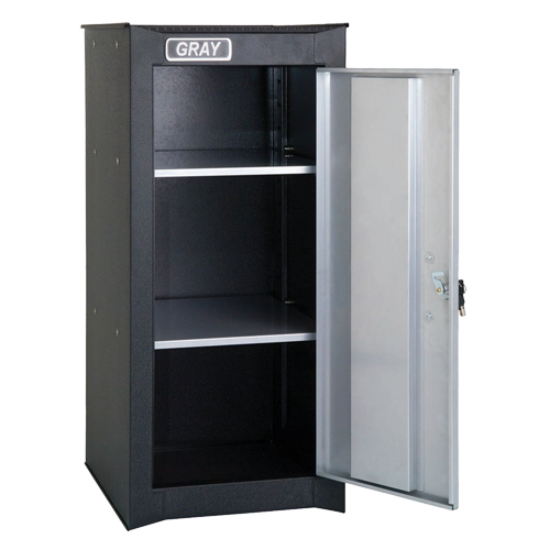 Side Rider Cabinet, 2 Drawers, 14-3/4" W x 18" D x 33-3/4" H, Black Moffatt Supply & Specialties