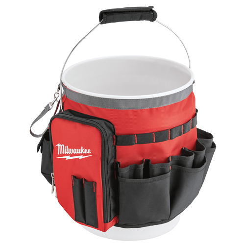 Sac organiseur pour seau, 10" lo x 10" la x 13-1/2" h, Nylon, Rouge Moffatt Supply & Specialties