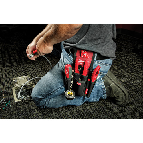 Compact Utility Pouch, Multiple Tool Holder, Nylon, 7 Pockets Moffatt Supply & Specialties