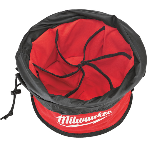 Sac range-tout style parachute, 11-4/5" lo x 11-4/5" la x 11" h, Nylon, Noir/Rouge Moffatt Supply & Specialties