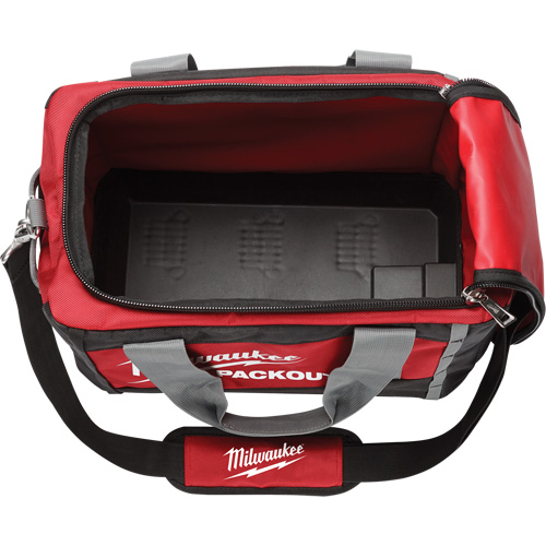 Packout Tool Bag, Ballistic Nylon, 2 Pockets, Black/Red Moffatt Supply & Specialties
