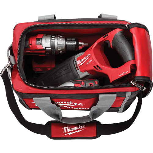 Packout Tool Bag, Ballistic Nylon, 2 Pockets, Black/Red Moffatt Supply & Specialties