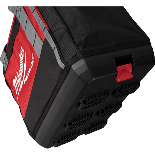 Packout Tool Bag, Ballistic Nylon, 2 Pockets, Black/Red Moffatt Supply & Specialties