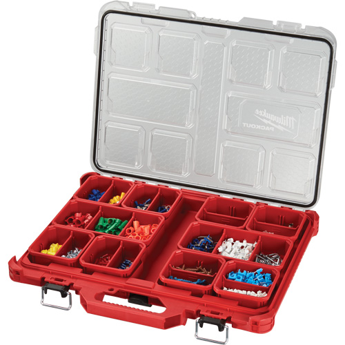 Organisateur profil&eacute; Packout, 19-3/4" x 16-2/5" x 2-1/2", Noir/Rouge Moffatt Supply & Specialties
