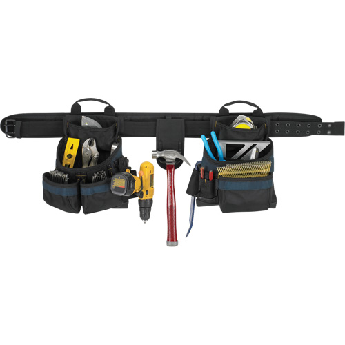Electrician's Tool Belt, Polyester, Black Moffatt Supply & Specialties