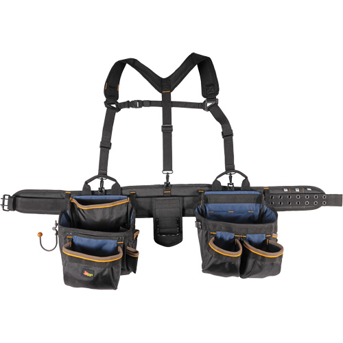 Deluxe Tool Belt, Polyester, Black Moffatt Supply & Specialties