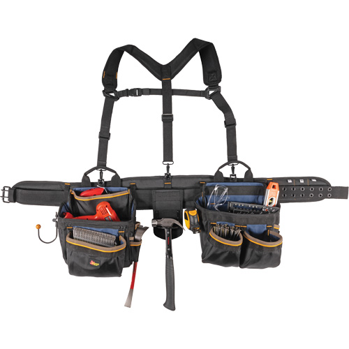 Deluxe Tool Belt, Polyester, Black Moffatt Supply & Specialties