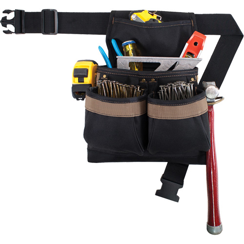 Small Deluxe Tool Belt, Polyester, Black Moffatt Supply & Specialties